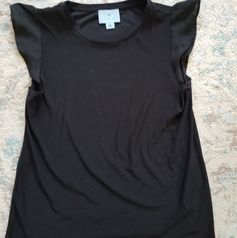 Cece xs sleeveless black blouse